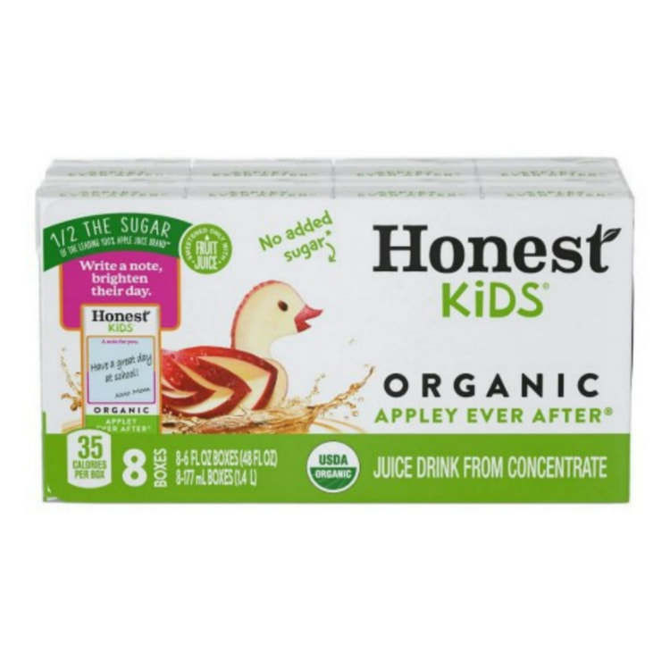 Honest Kids 有机儿童果汁 苹果味 6.75 盎司