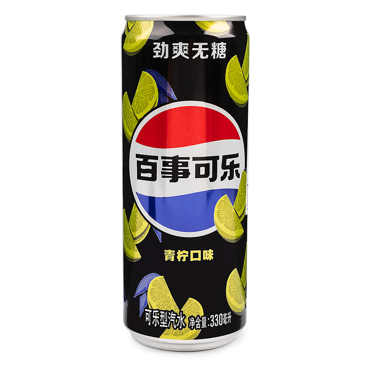 百事可乐 无糖青柠 听装 330 毫升