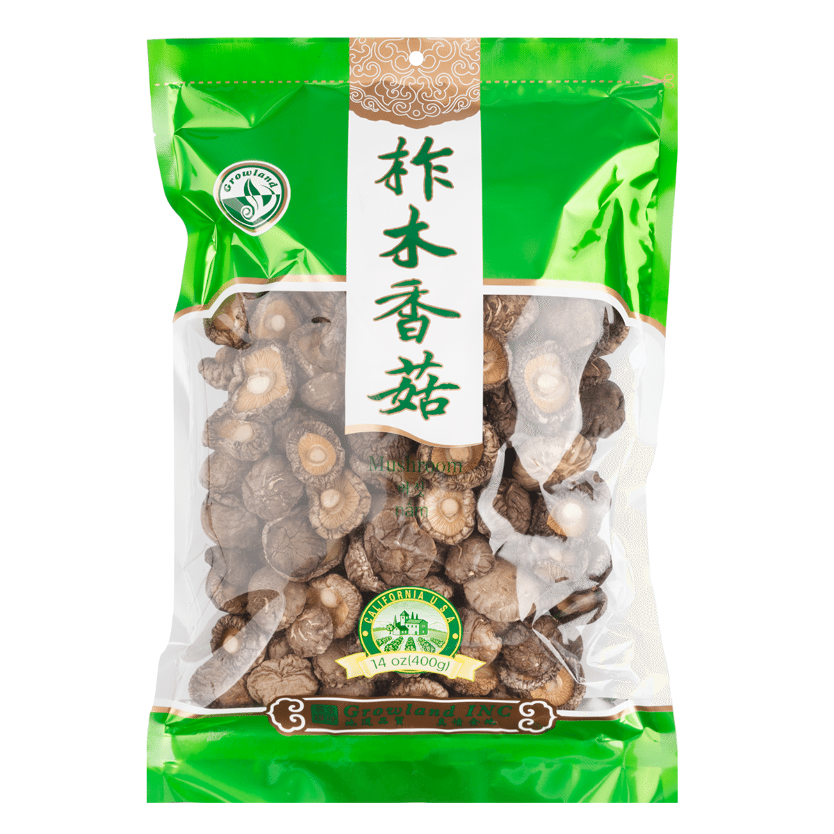 Growland Oak Shiitake Mushrooms 400 g