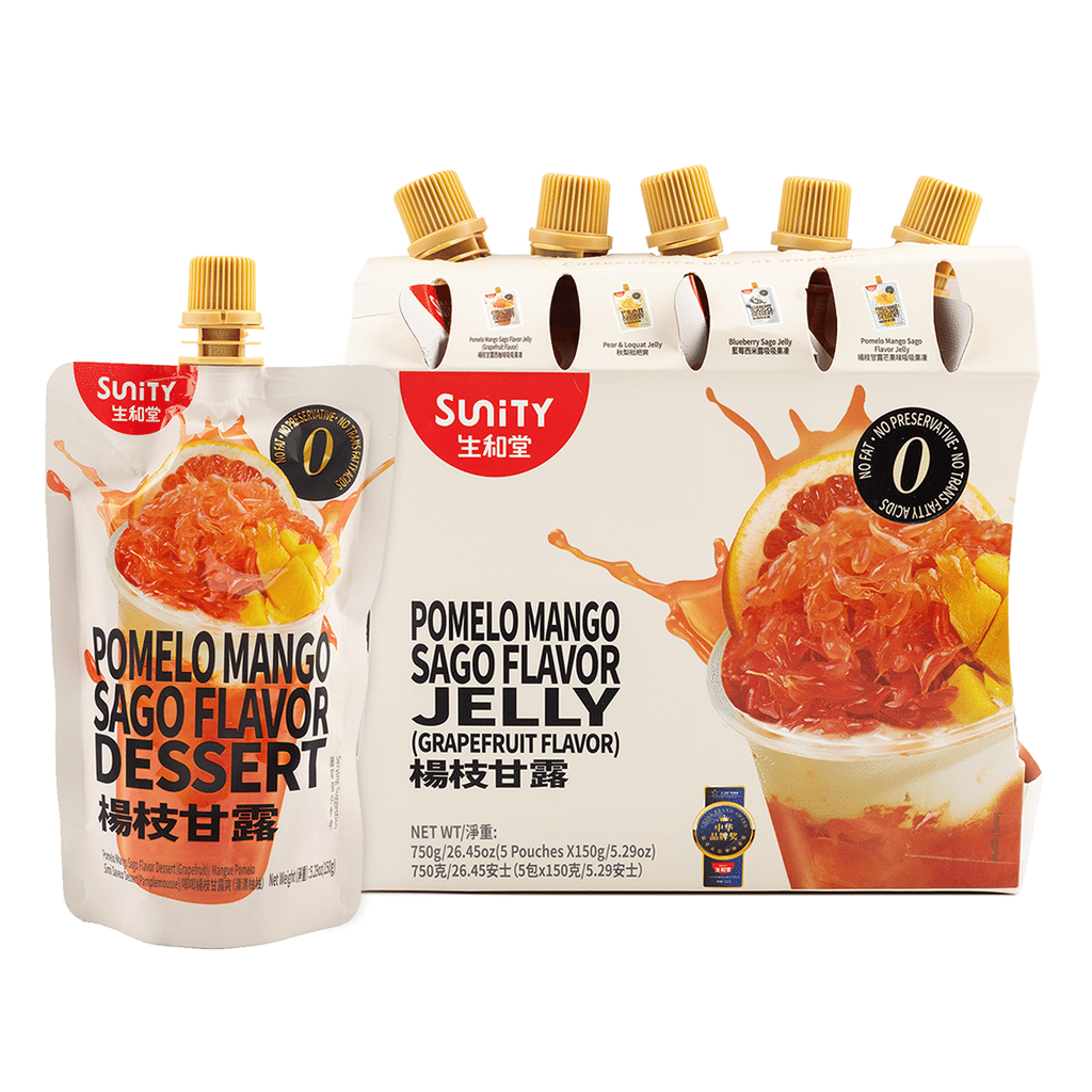 Sunity Pomelo Mango Sago Flavor Jelly 5packs 750 グラム - Weee!