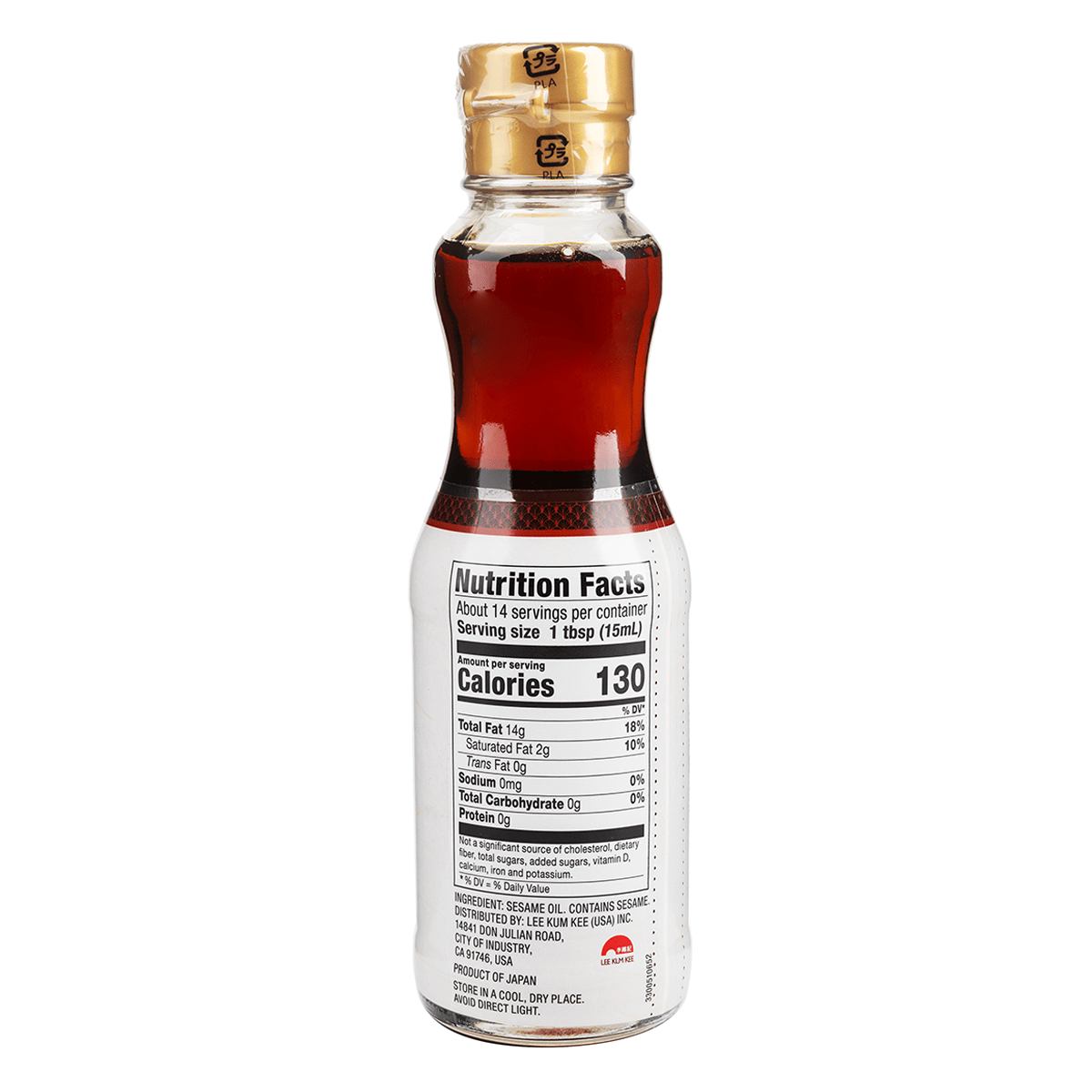 Lee Kum Kee 100% Pure Sesame Oil Product of Japan 7.2 fl.oz - Weee!