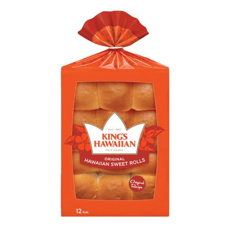 King's Hawaiian Original Hawaiian Sweet Rolls 12pcs 1 each