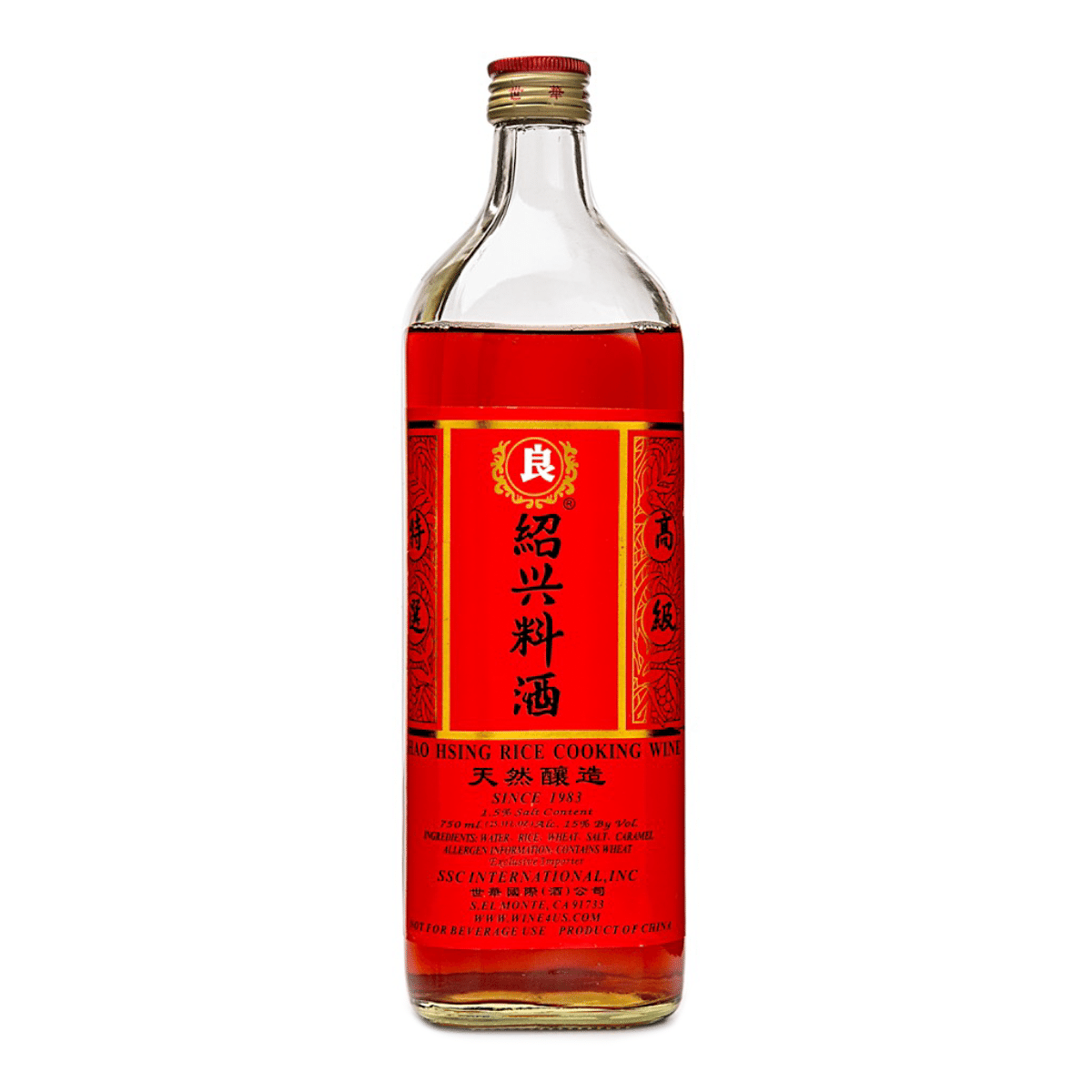 良 绍兴料酒 750 毫升*12 包