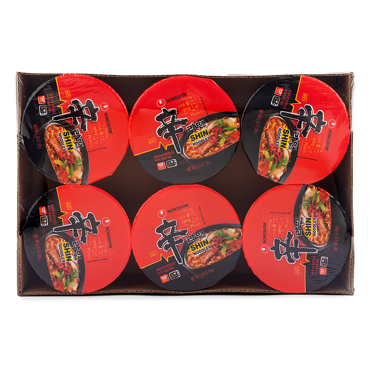 NONGSHIM Shin Ramen Bowl 86 克*6 个