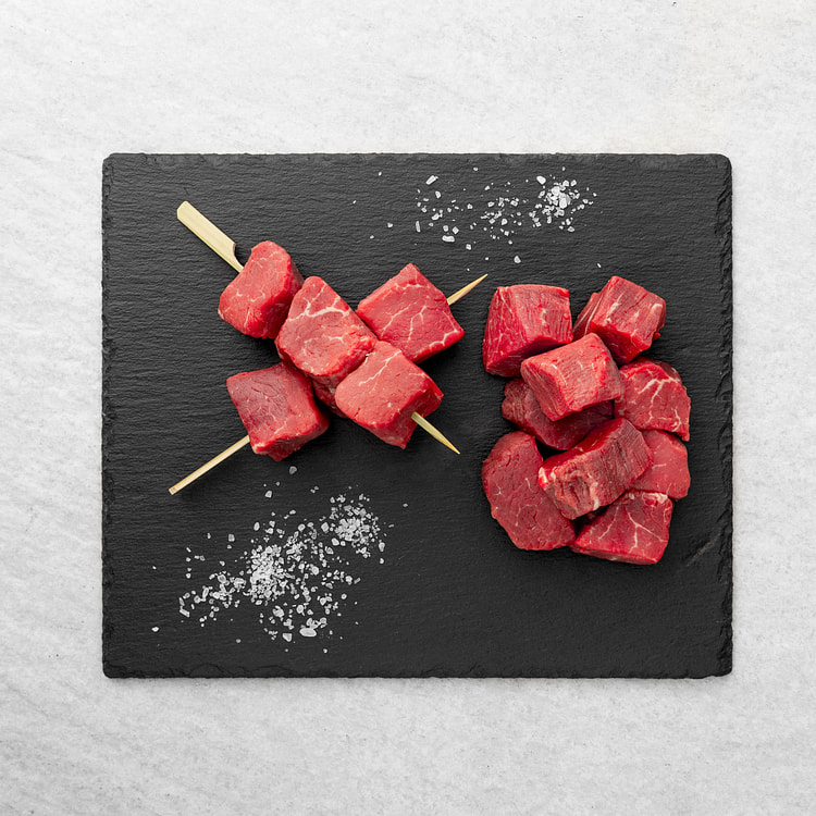 Black Angus Beef Tenderloin Tips (Filet Mignon)  2-Pack 2 lb