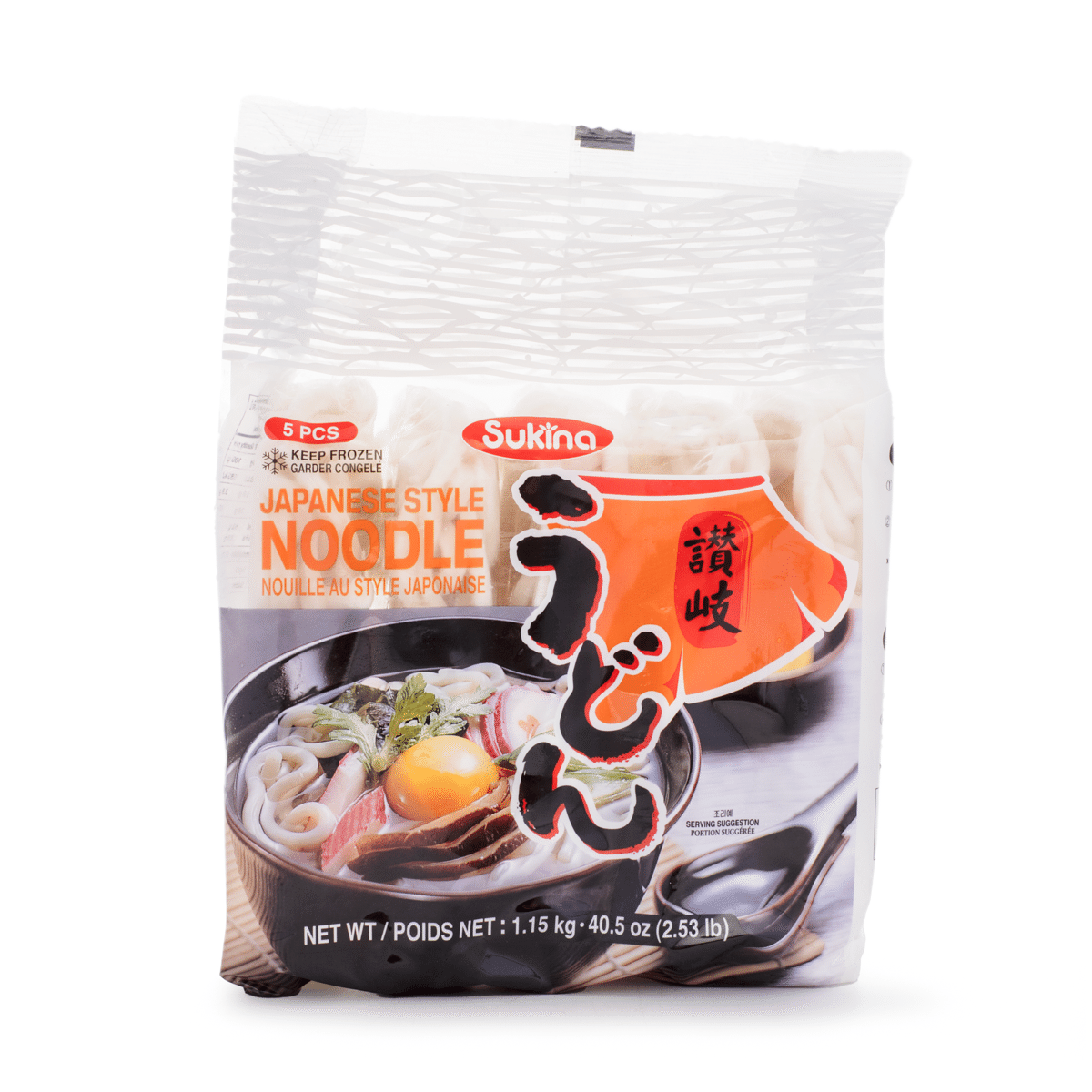 Sukina Japanese Sanuki Udon 5pcs Individual packaging 2.54 lb