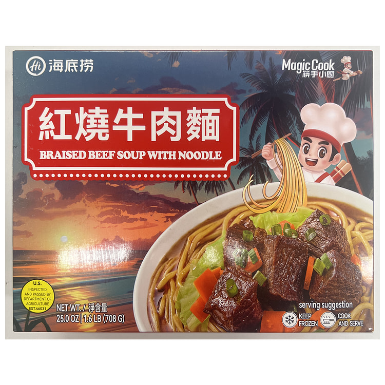 海底捞 红烧牛肉面 708 克
