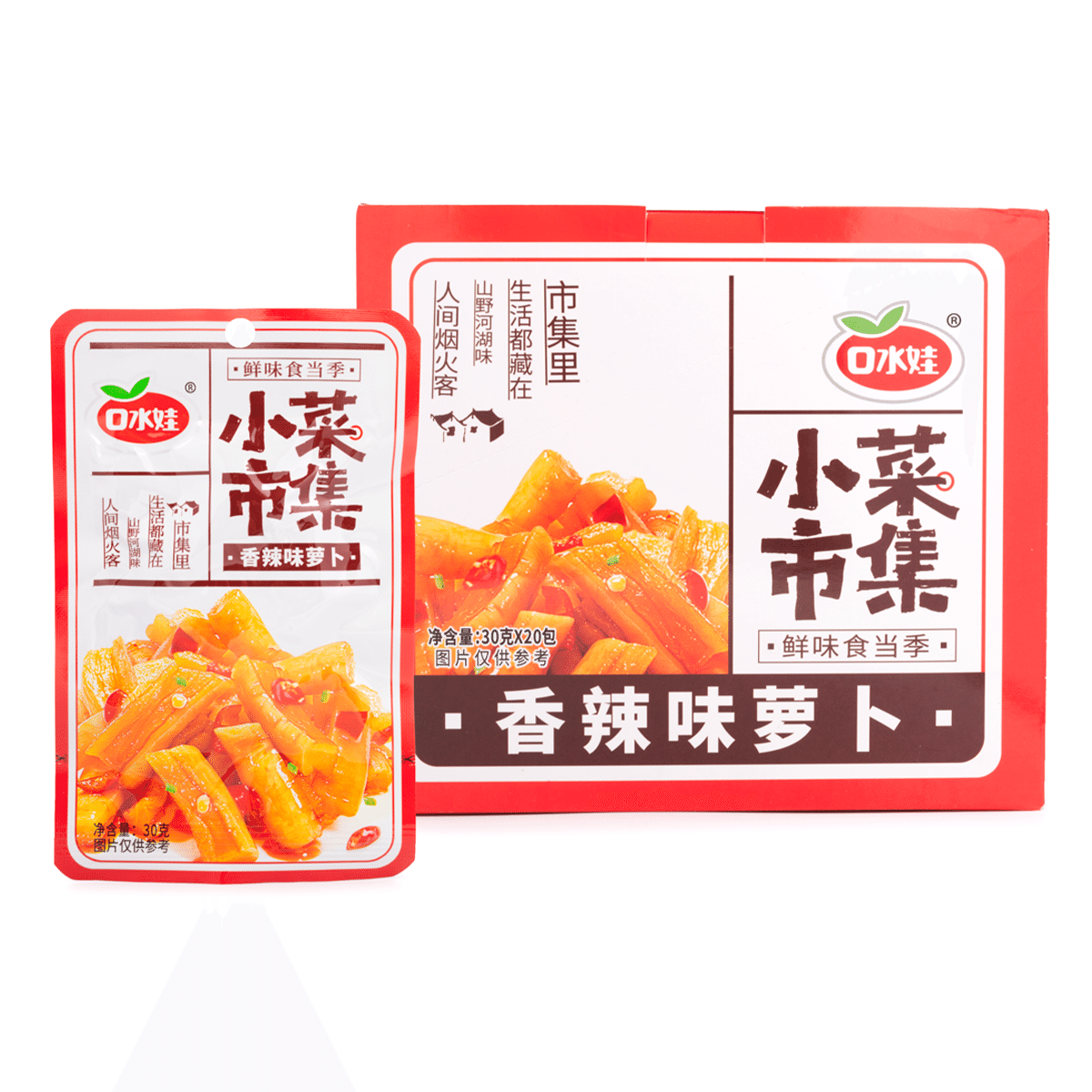 口水娃 萝卜干 香辣味 640 克