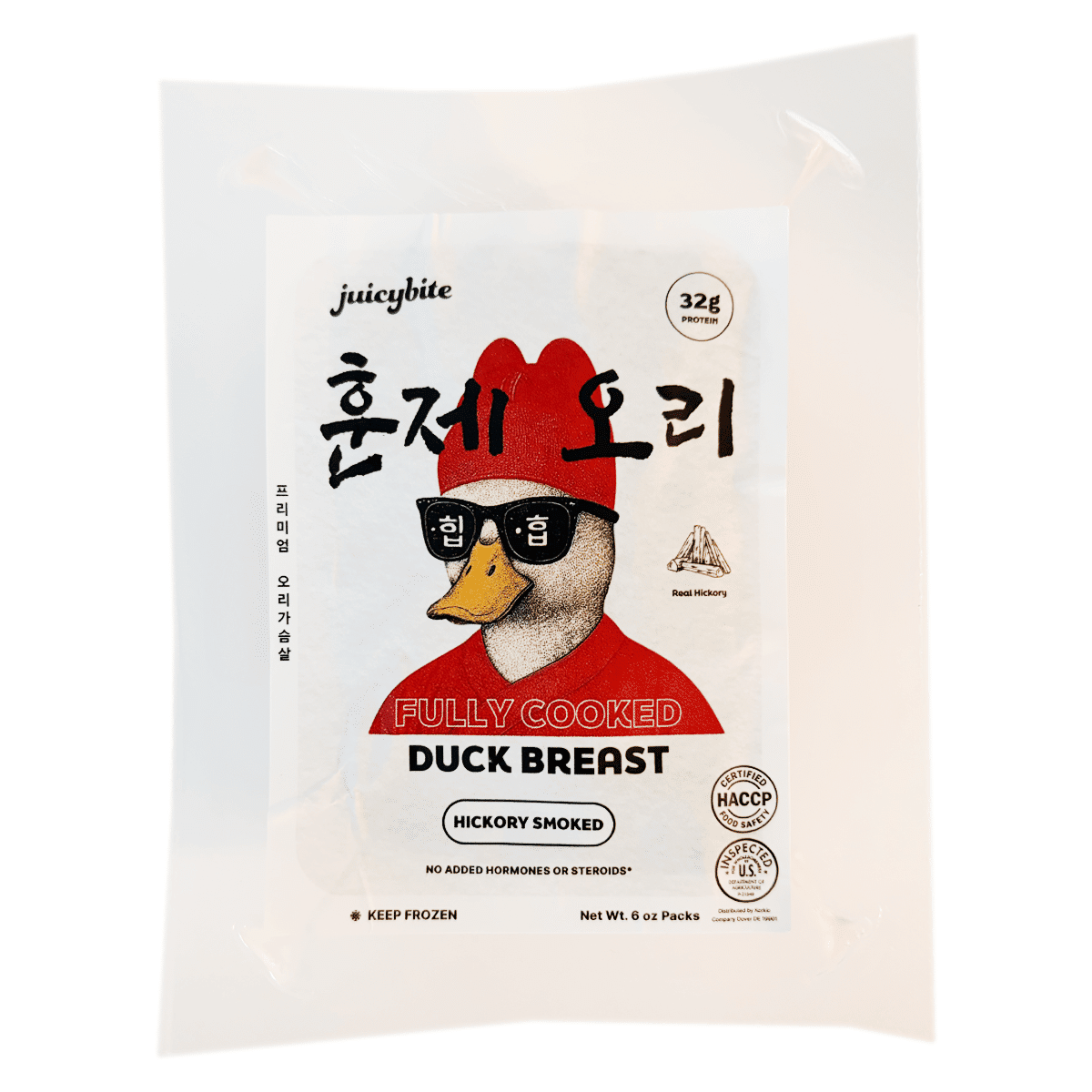 Juicybite Smoked Duck Breast, Frozen 6 oz