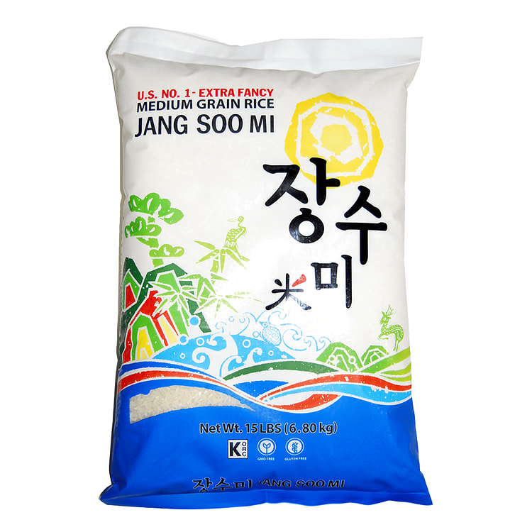 JANGSOOMI Korean Medium Rice 15 lb