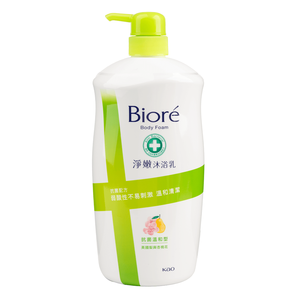 KAO BIORE CLEAN AND SOFT BODY WASH -Pear & Apricot Blossom 1000 g