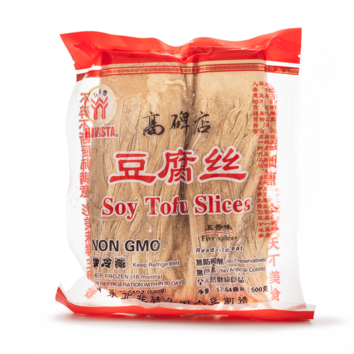 五谷丰 高碑店 五香豆腐丝 冷冻 500 克