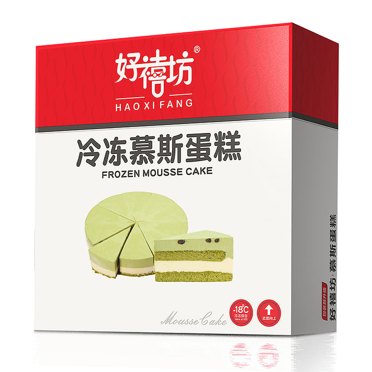 好禧坊 抹茶芝士慕斯蛋糕 8寸 (切片装) 1 盒