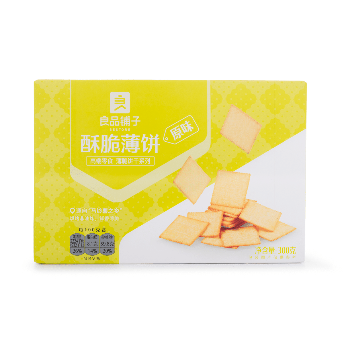 良品铺子 酥脆薄饼 原味 300 克*15 包
