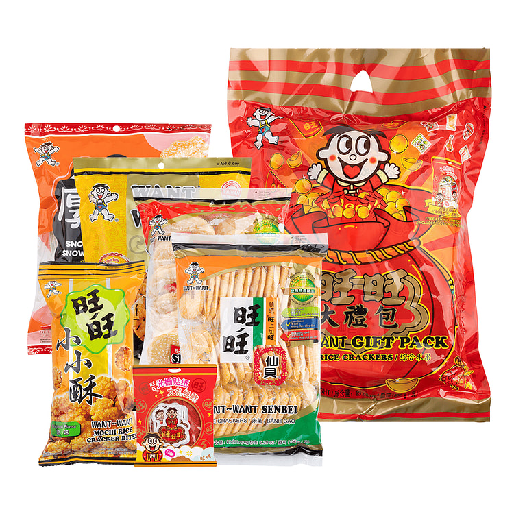 旺旺新年综合米饼大礼包 赠送贴纸【春节送礼必备】 558 克