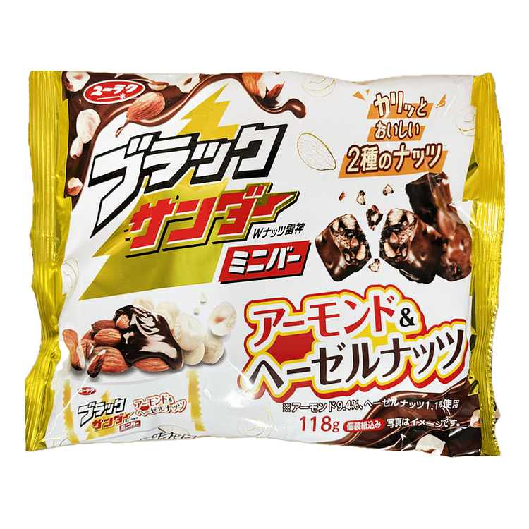 Black Thunder Mini Bar Almond & Hazelnut 118 克