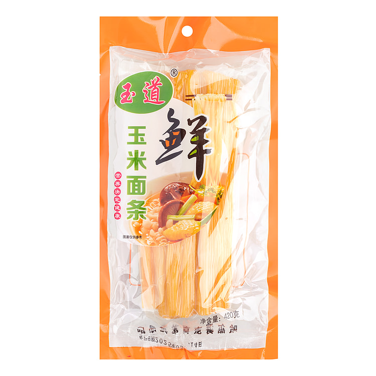 玉道 鲜玉米面条 粗粮代餐 420 克