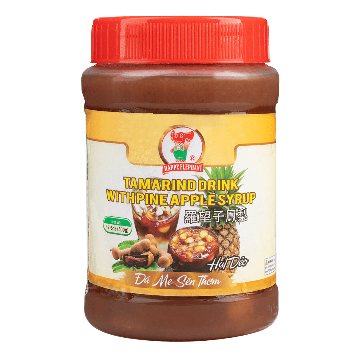 Happy Elephant Tamarind Drink with Pineapple Syrup, Frozen 500 g