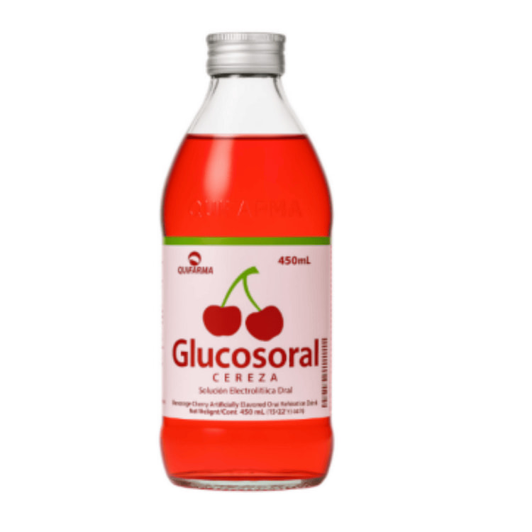 Glucosoral Bebida Electrlitica Rehidratante sabor  Cereza 15.22 onza(s) líq
