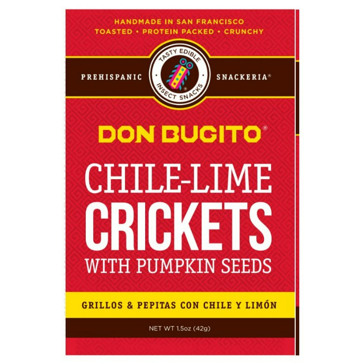 Don Bugito Chile-Lime Crickets wit Pumpkin seeds 1.5 oz
