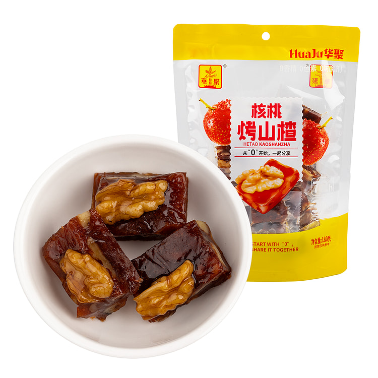 华聚 核桃烤山楂 【超干净配料表】 180 克