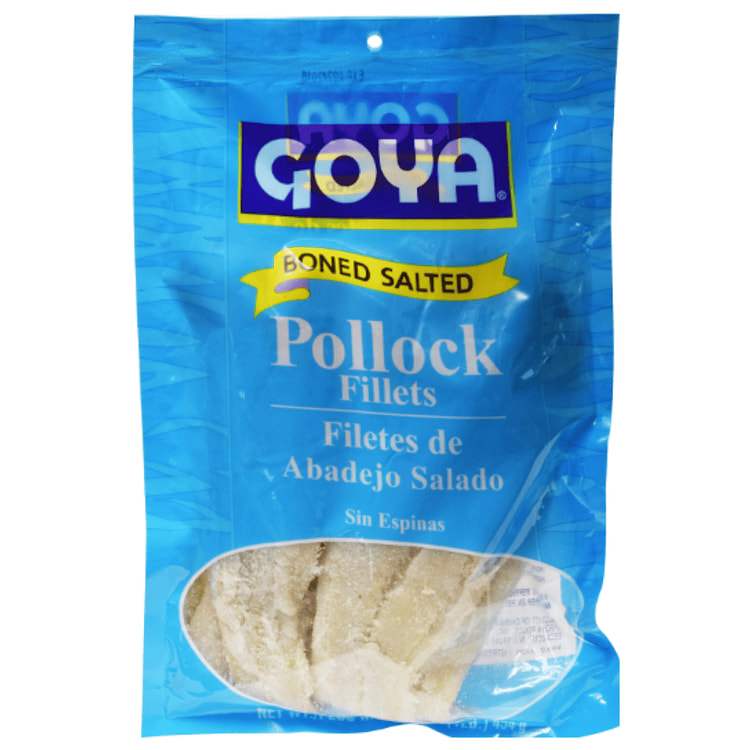 Goya Salted Boned Pollock Fillets 16 oz