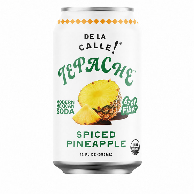 De La Calle Tepache, Pineapple Spice Flavor 355 ml