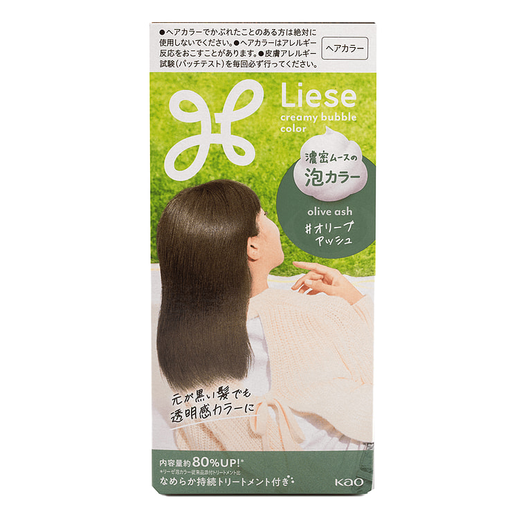 Kao Liese Prettia Foam Hair Color, Olive Ash 1 each