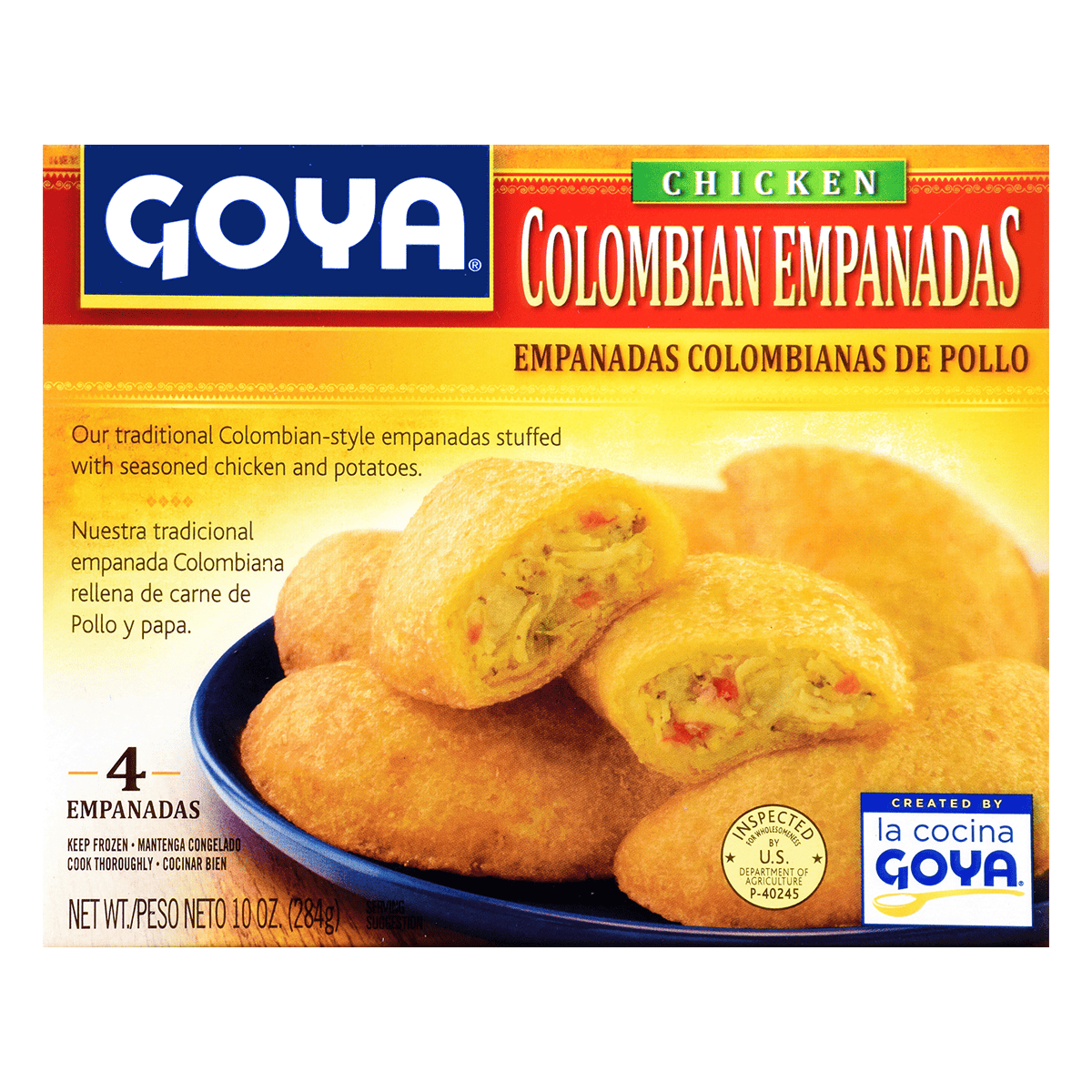 Goya Colombian Chicken Empanadas, Frozen 284 g