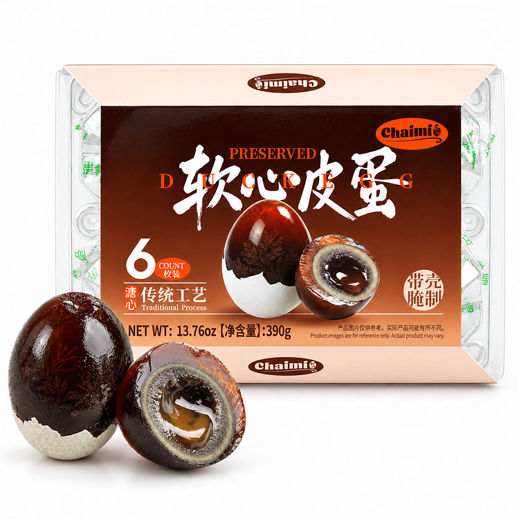 Chaimi Traditional Craft Soft-Centered Preserved Eggs (6-Pack) 65 g