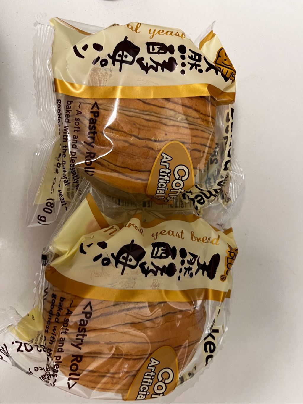D-Plus 天然酵母パン コーヒー味 冷凍 80 グラム - Weee!