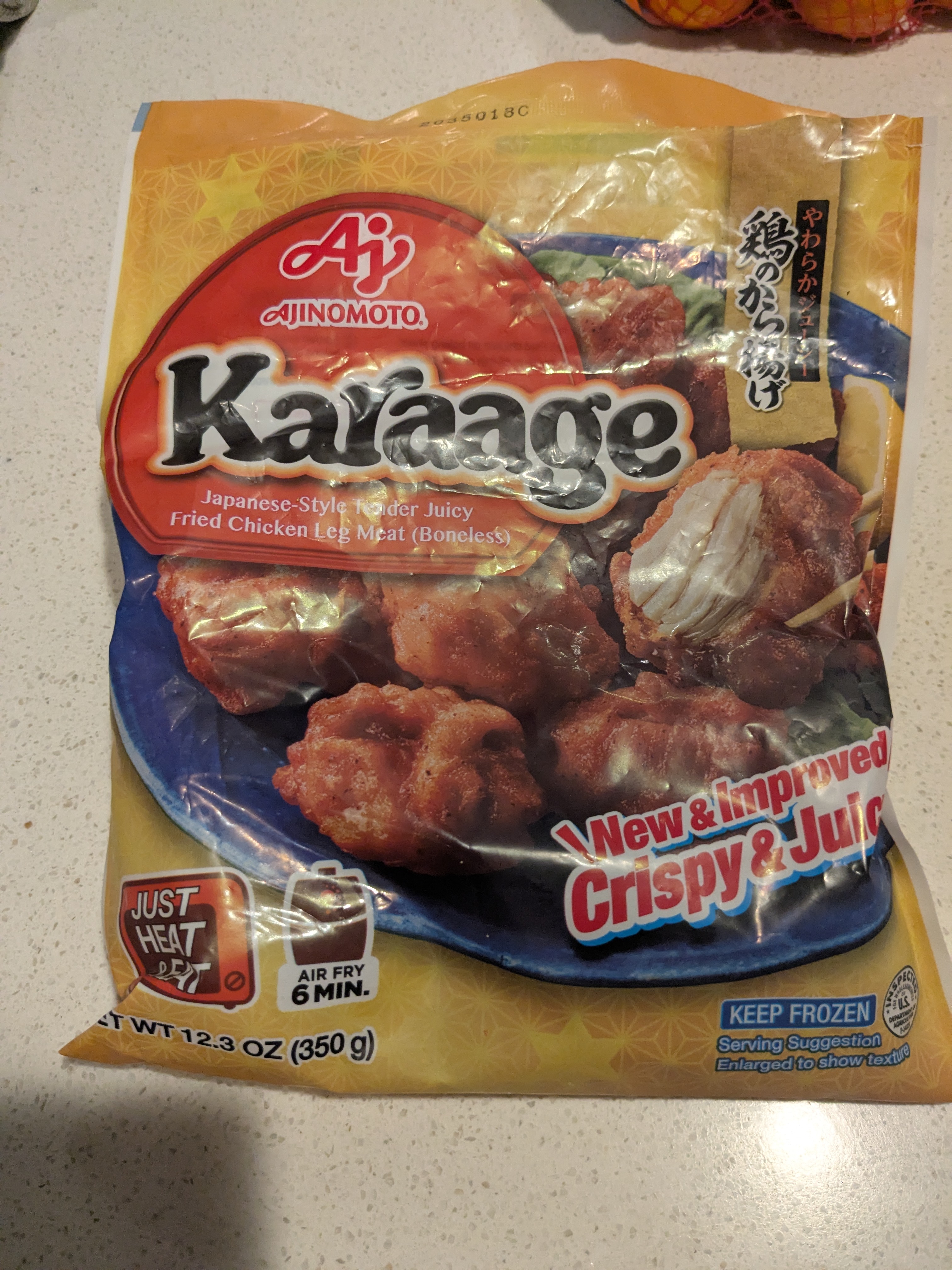 味の素 鶏もものから揚げ 冷凍 350 グラム - Weee!