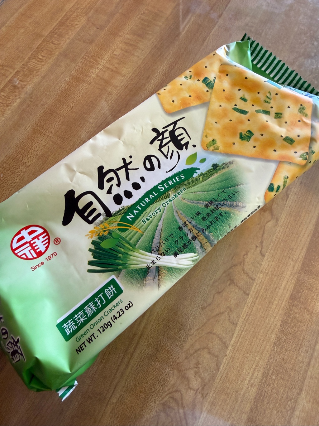 自然の顔 青ネギクラッカー - Weee!