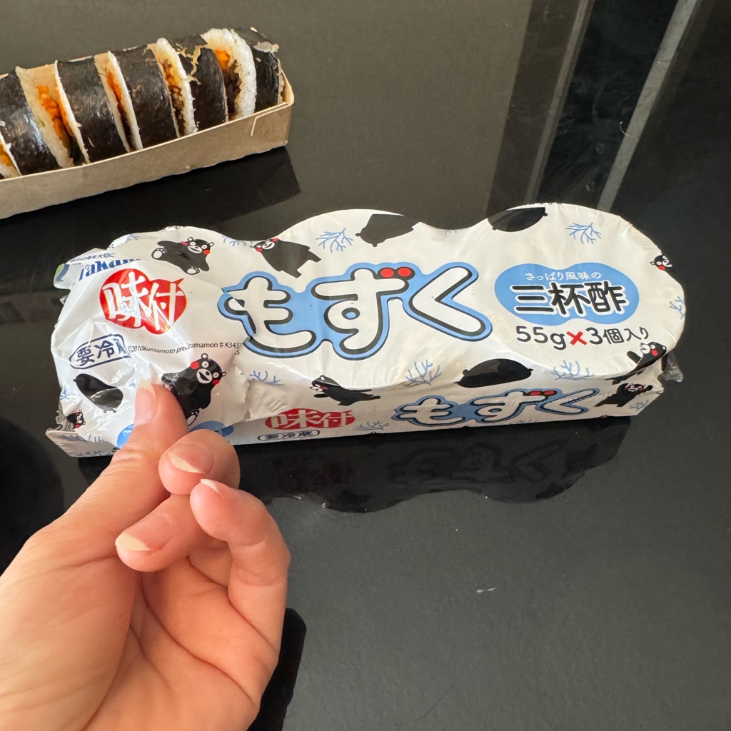 味付もずく 三杯酢 3個入り 165 グラム - Weee!