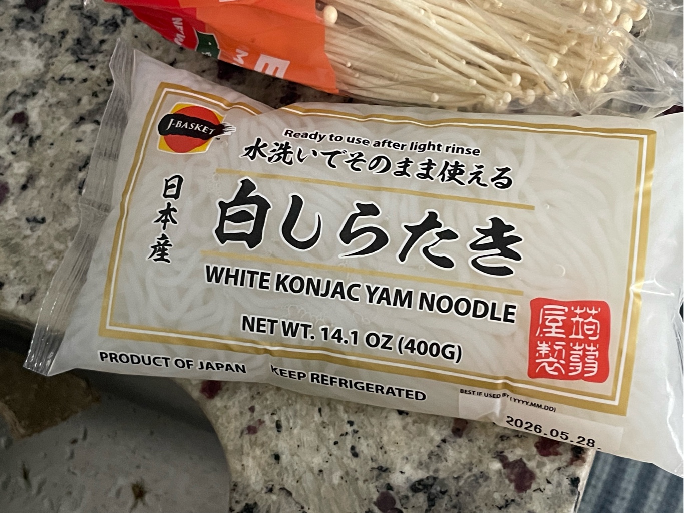 Get J-Basket Shirataki (Yam Noodle) White 400 g Delivered | Weee