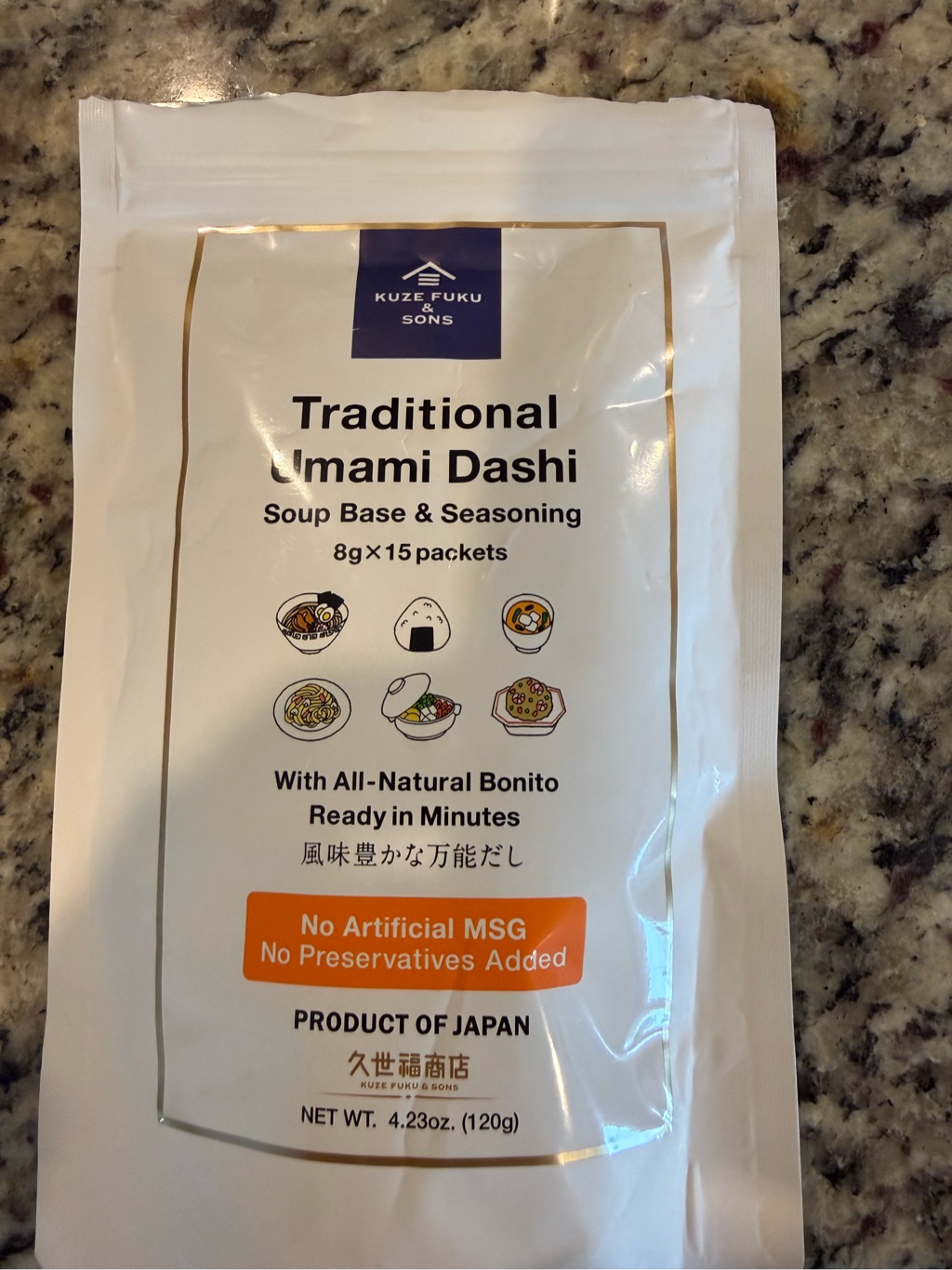Get Kuze Fuku & Sons Traditional Umami Dashi 4.23 oz Delivered