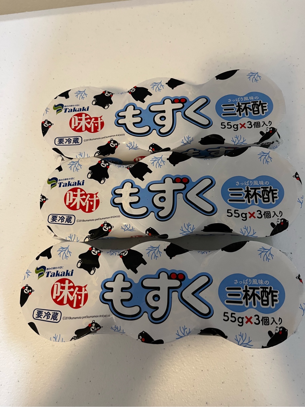 味付もずく 三杯酢 3個入り 165 グラム - Weee!