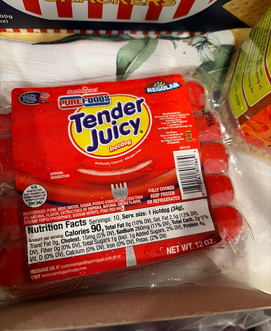 Buy purefoods tender juicy hotdog near me. Asian American store