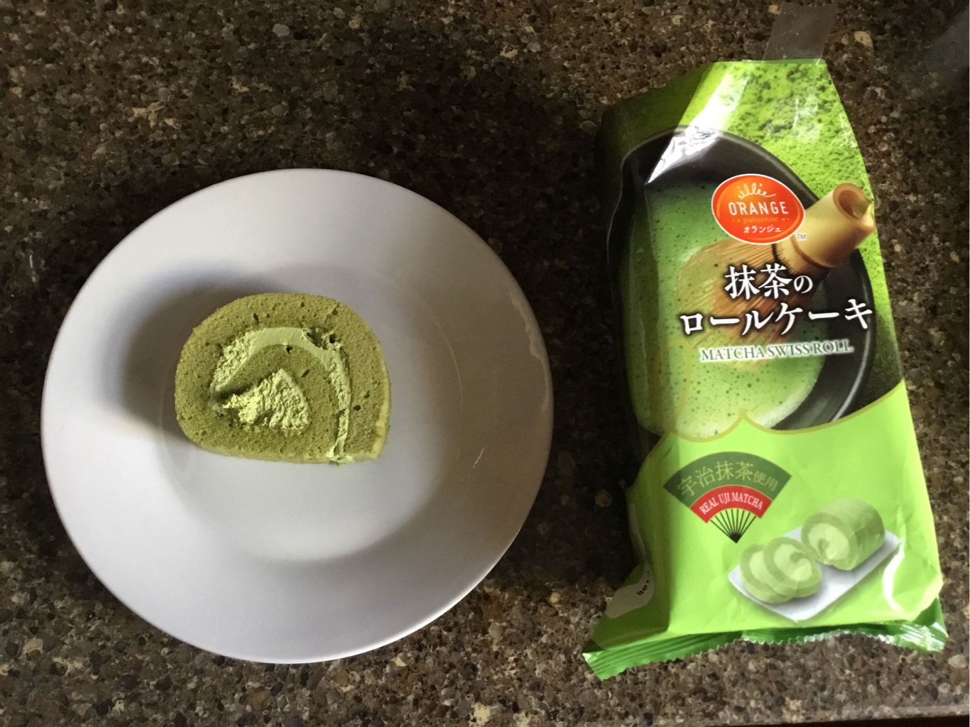 オランジェ スイスロール 抹茶味 160 グラム - Weee!
