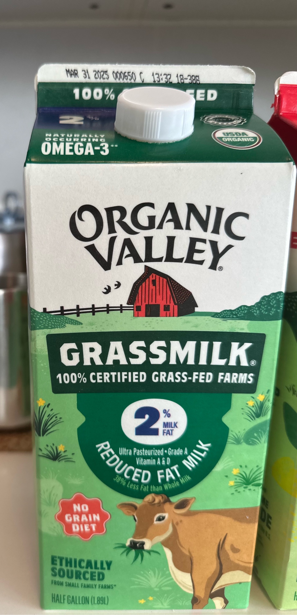 Organic Valley 2%低脂肪牛乳 ミルク 59 fl.oz - Weee!