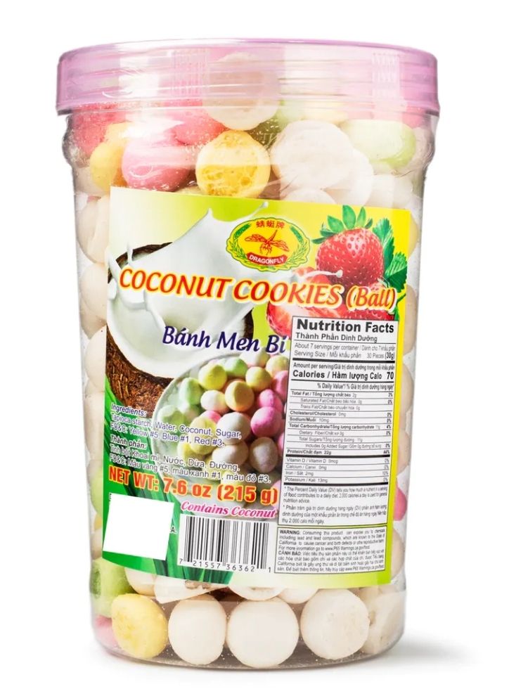 Get Dragonfly Coconut Flavor Cookies (Banh Men) Delivered | Weee