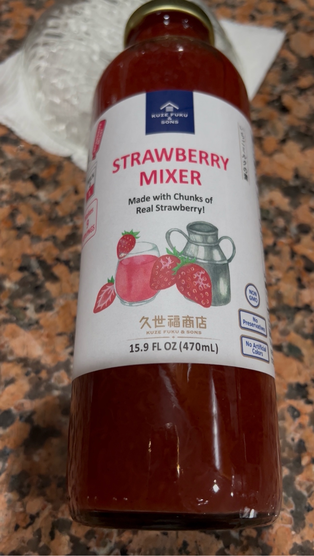 Get Kuze Fuku & Sons Homemade Strawberry Mixer 15.9 fl.oz