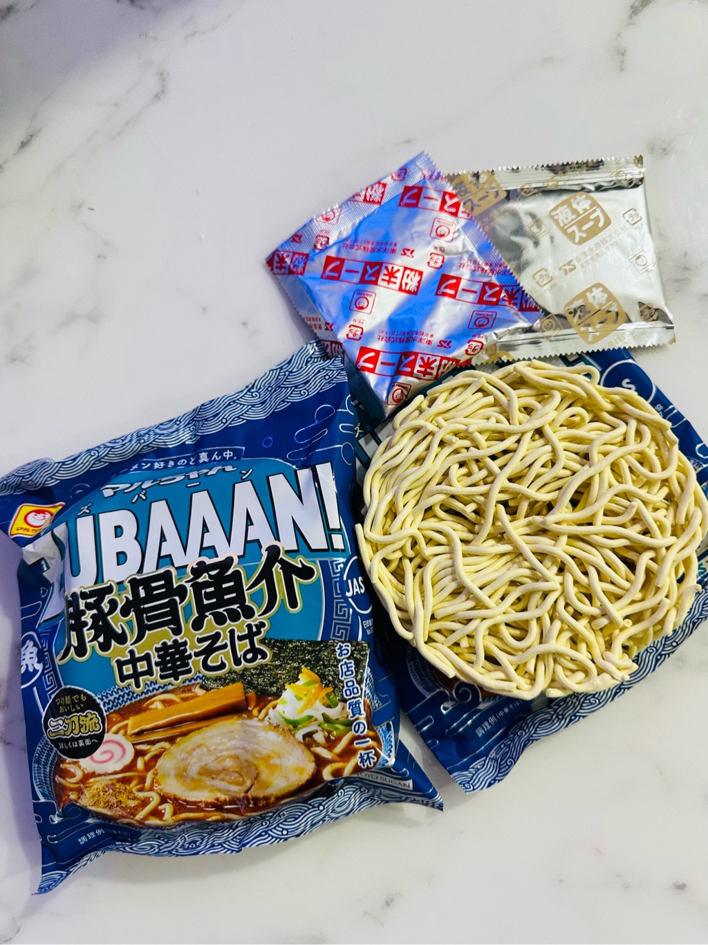 マルちゃん ZUBAAAN! 豚骨魚介中華そば ラーメン 3食入り 348 グラム