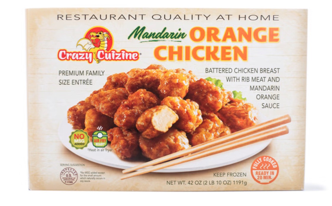 Get Crazy Cuizine Mandarin Orange Chicken, Frozen Delivered | Weee