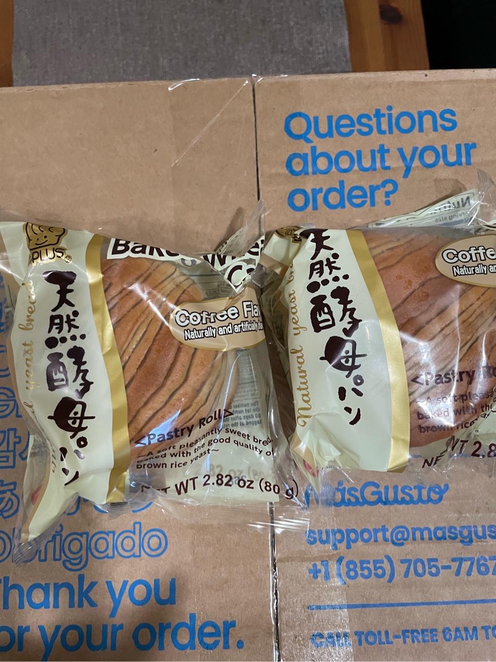 D-Plus 天然酵母パン コーヒー味 冷凍 80 グラム - Weee!