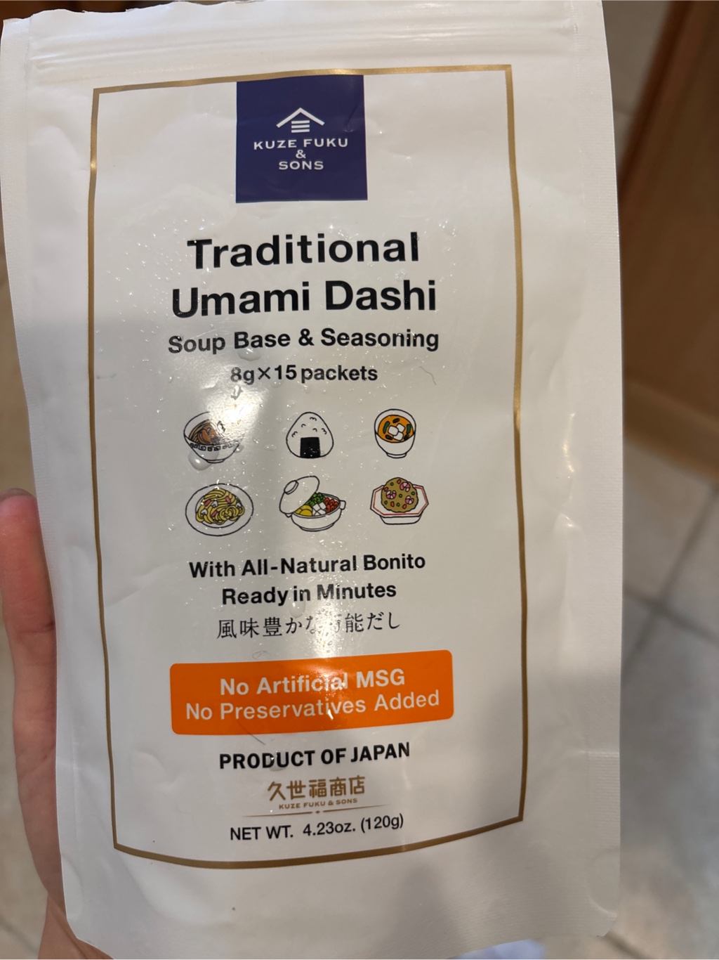 久世福商店 うまみだし(15包入り) 4.23 オンス - Weee! 久世福商店 うまみだし(15包入り) 4.23 オンス - Weee!
