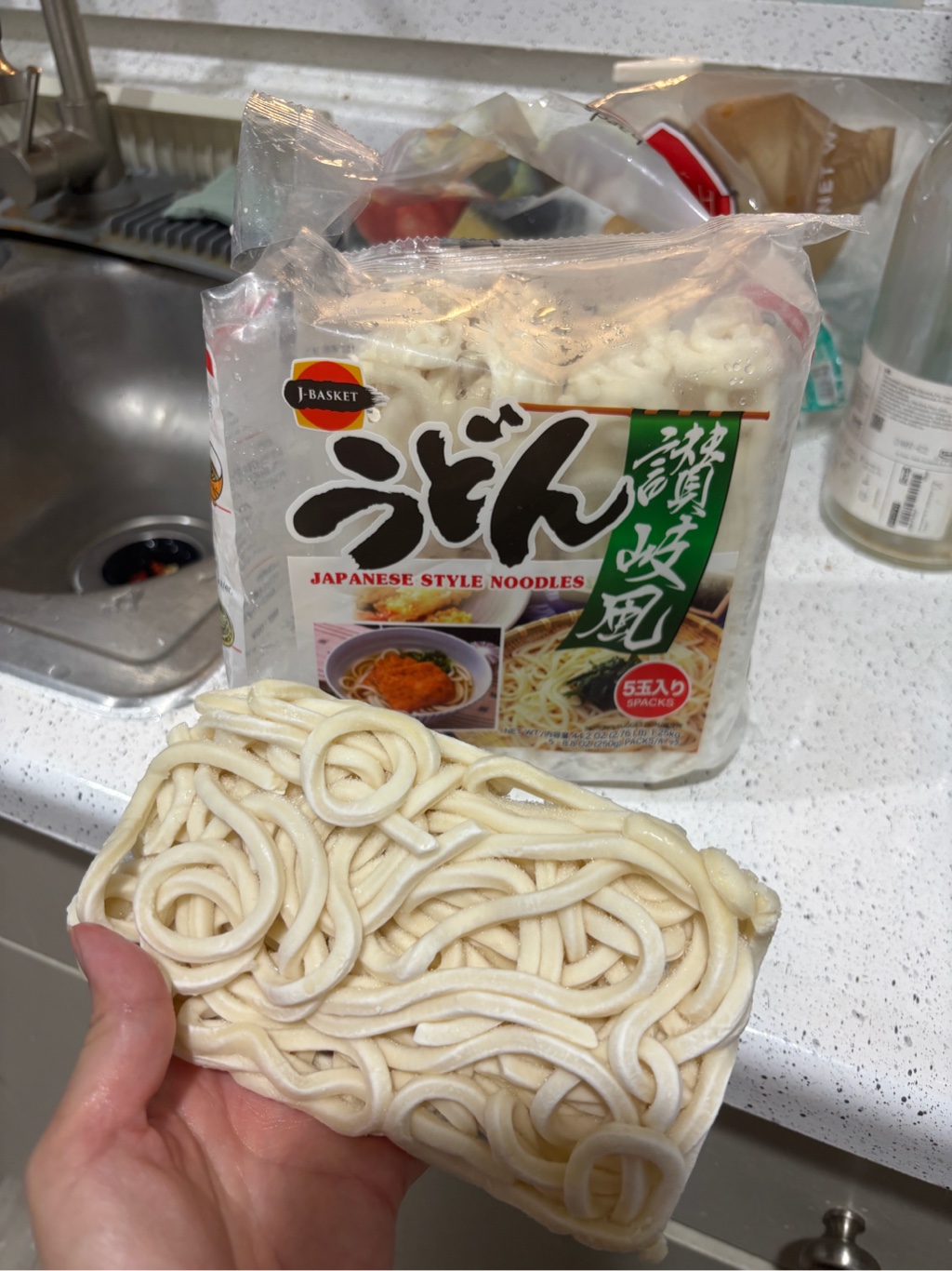 Get J-Basket Sanuki-fu Udon Frozen 5P 44.2 oz Delivered | Weee