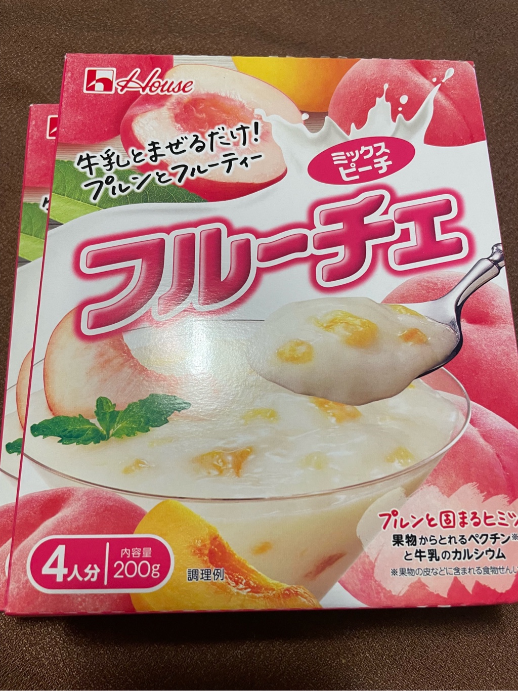 ふるーちぇ。 ハウス フルーチェ ミックスピーチ味 200 グラム - Weee!