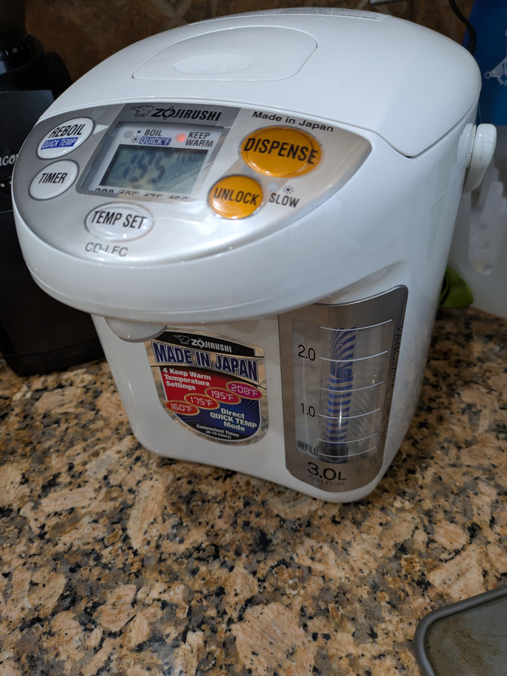 象印 電気ポット ホワイト（3L） 1 カウント - Weee!