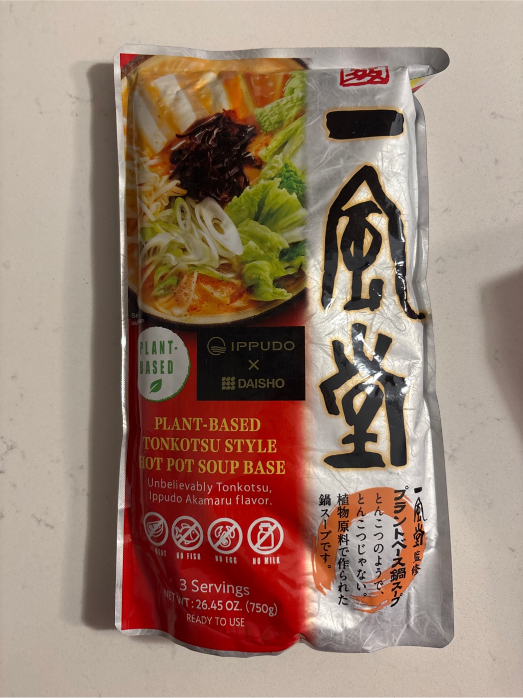 ダイショー x 一風堂 とんこつ 鍋スープ 750 グラム - Weee!
